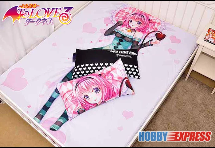Японское покрывало или пододеяльник Hobby Express Momo Belia Deviluke To Love Ru с двумя наволочками
