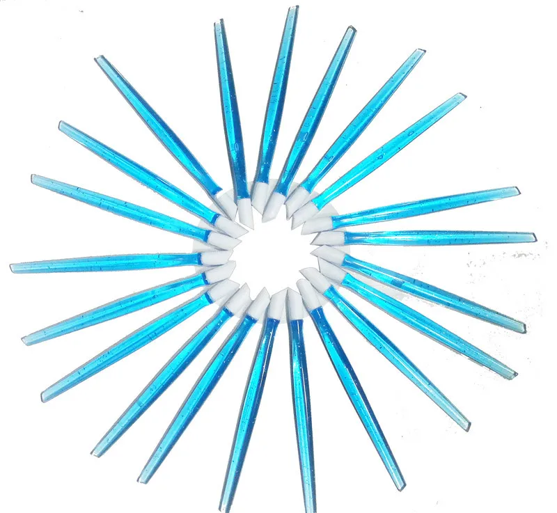 20 шт прозрачные Симпатичные синие пушлеры для ногтей Бесплатная доставка 98 мм