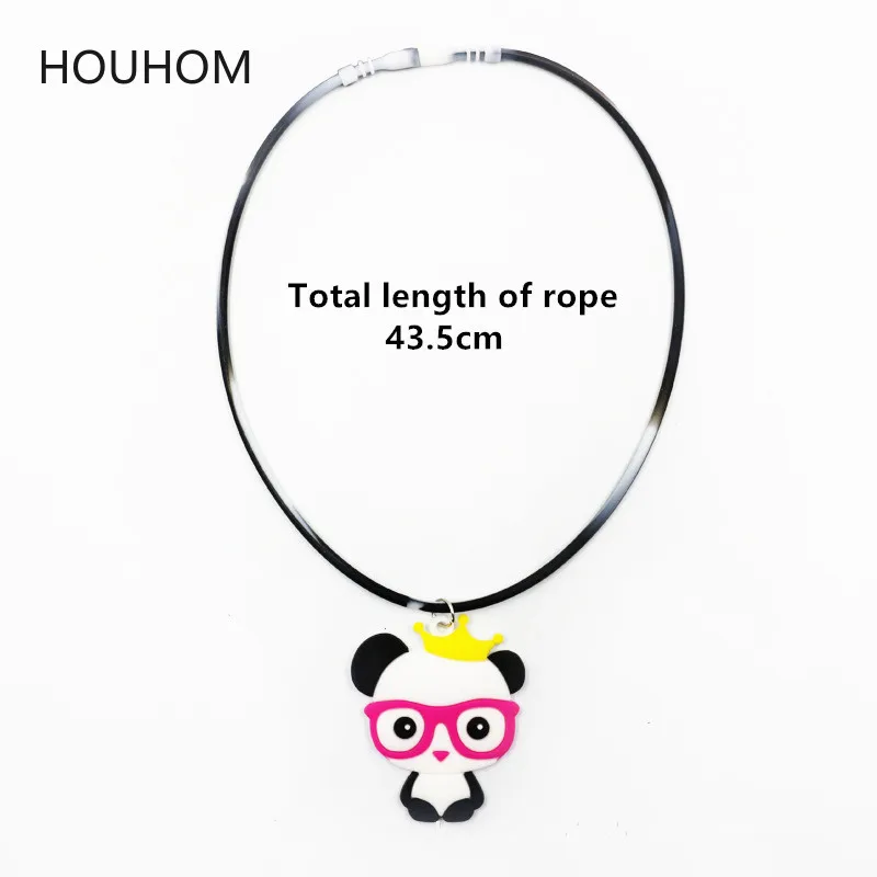 Тропическая вечевечерние панда животное резиновый браслет украшения для