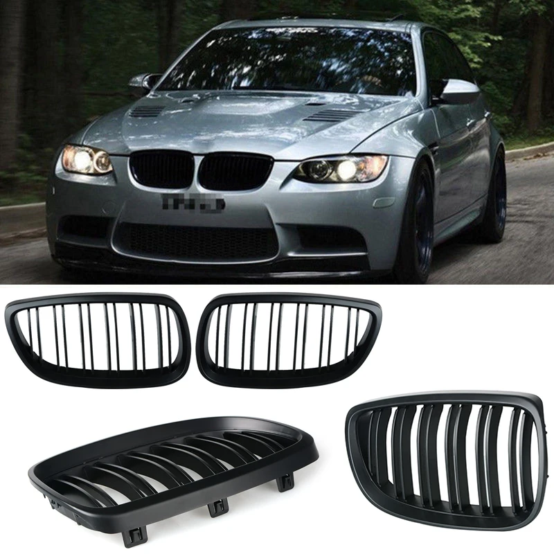 Одна пара автомобильных матовых черных решёток радиатора для BMW E92 2006 2009|grill for bmw|e92