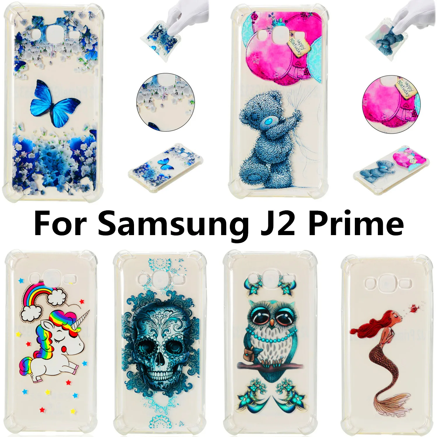 Мультяшный чехол для Samsung J2 prime Мягкий ТПУ силиконовый телефона на Grand G530 бампер