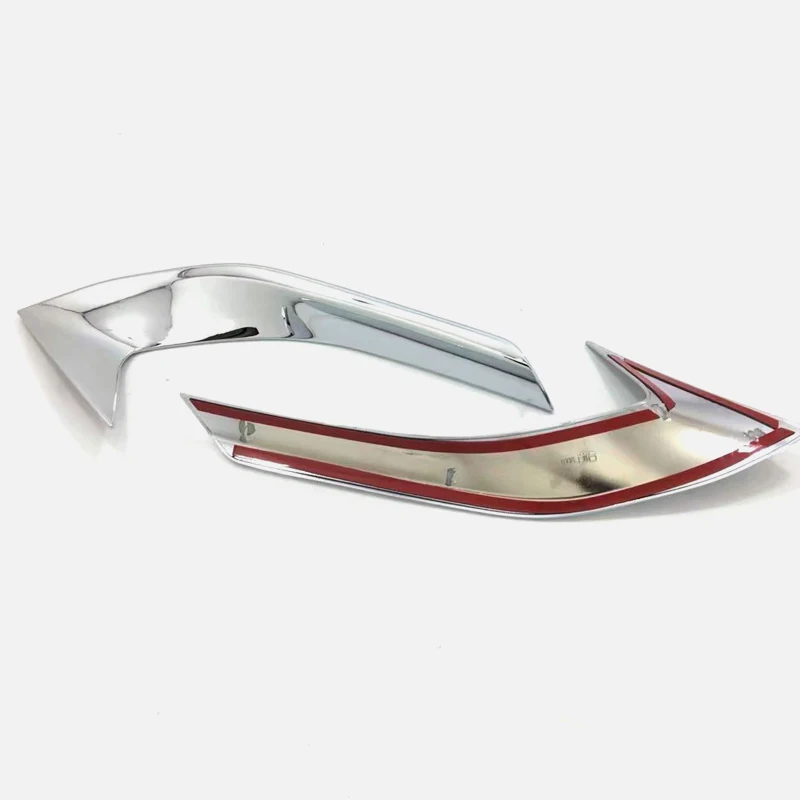 

For Peugeot 3008GT 2016-2020 / 5008GT 2017-2020 Chrome Front Fog Light Lamp Bottom Decorative Cover Trim