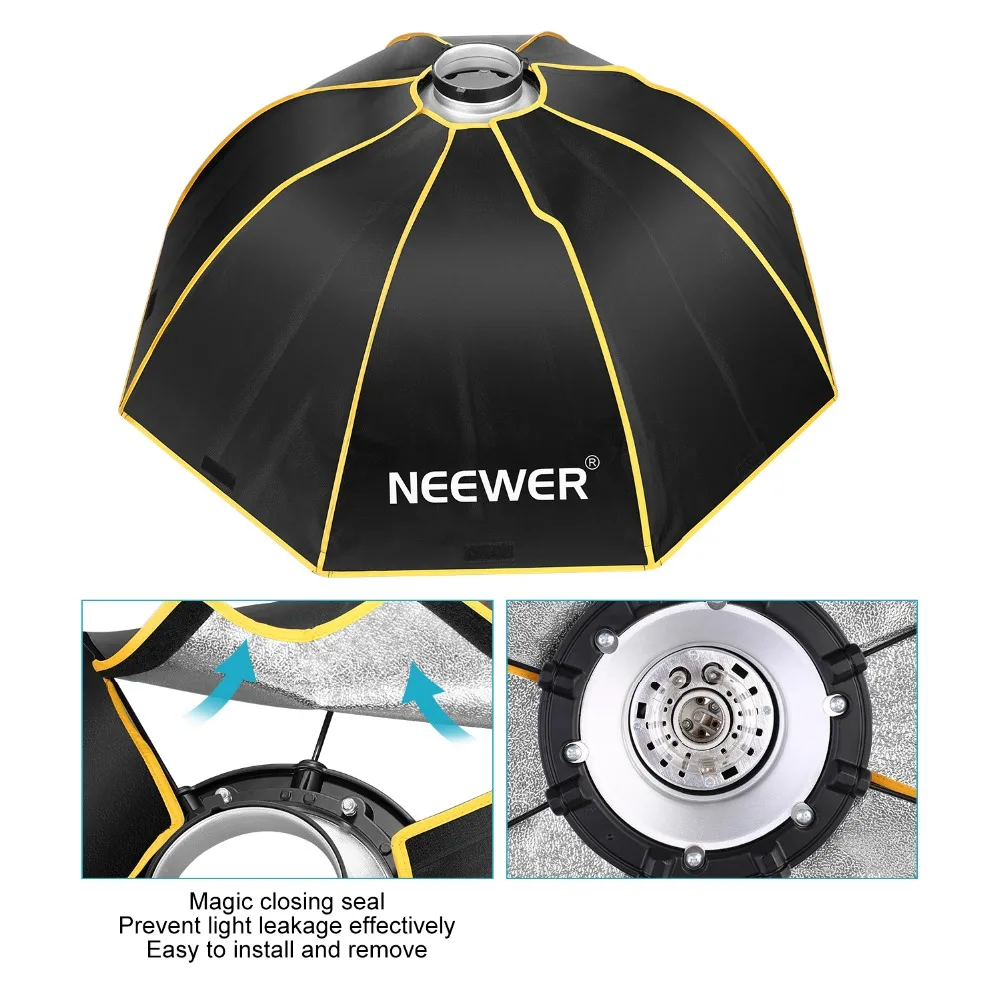 Neewer восьмиугольный софтбокс с креплением Bowens и сумкой совместим со студийной