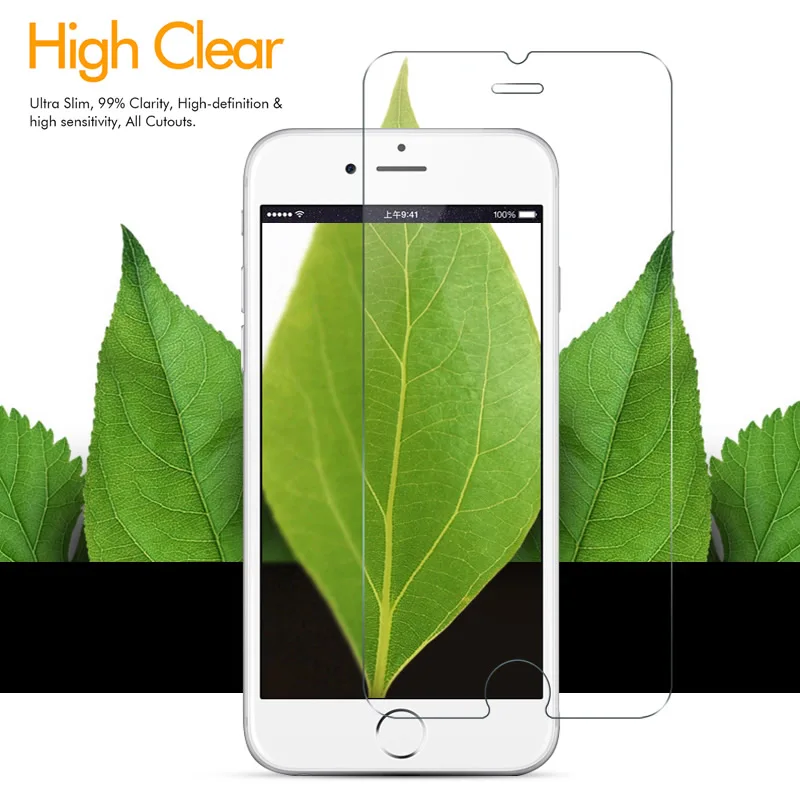 Шт. 3 шт. закаленное стекло для iphone 7 Plus 8 Защита экрана 6 6S плюс X XR XS Max УРОВЕНЬ