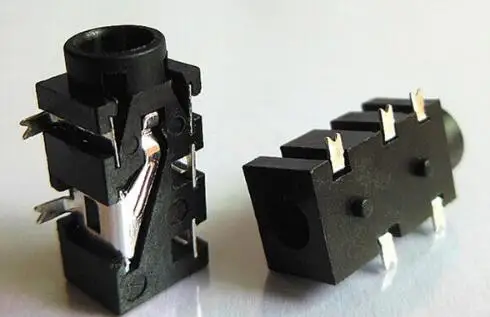 10 шт. 3 5 мм Женский аудио разъем Pin SMT SMD Разъем для наушников PJ 327F|Интегральные