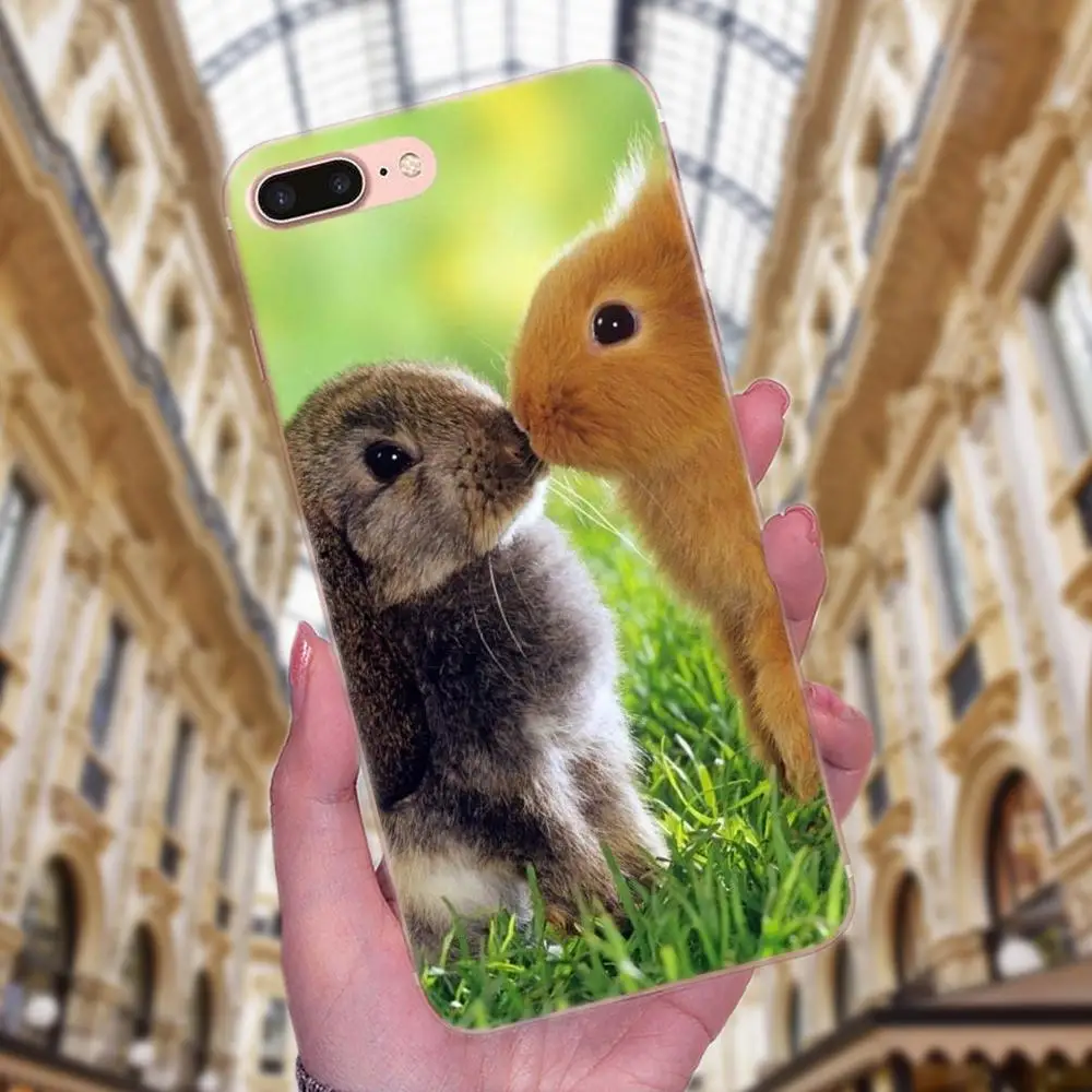 Soft TPU Phone Cases Cute White Bunny Rabbit For Galaxy J1 J2 J3 J330 J4 J5 J6 J7 J730 J8 2015 2016 2017 2018 mini Pro | Мобильные