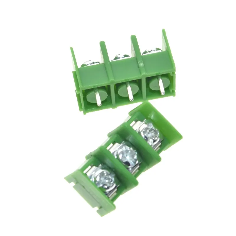 20 шт./лот KF7.62-3P 7,62 мм шаг pcb винт блок сращивания разъема терминал KF7.62 3Pin Зеленый ROHS может быть подключен