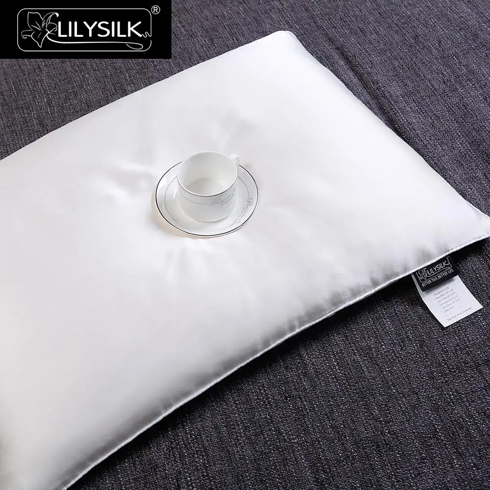 Lilysilk Шелковая подушка в шелковом чехле 100% шелк Малбери Бесплатная доставка|silk