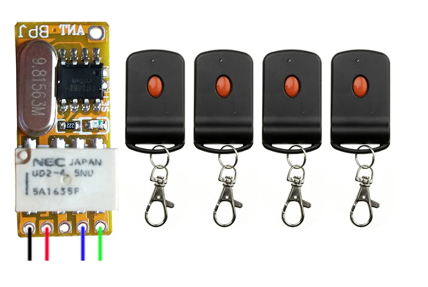 DC 3 5 V 7 5V 6V 4 9V 12V беспроводной Mos миниатюрный удаленный переключатель