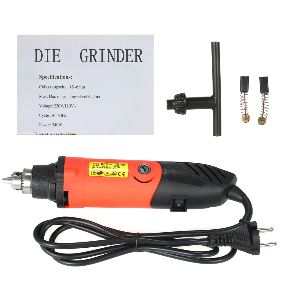 

240W Electric Grinder mini engraver dremel Drill Variable Speed grinding Machine Rotary Tool for for Polishing Engraving AC220V