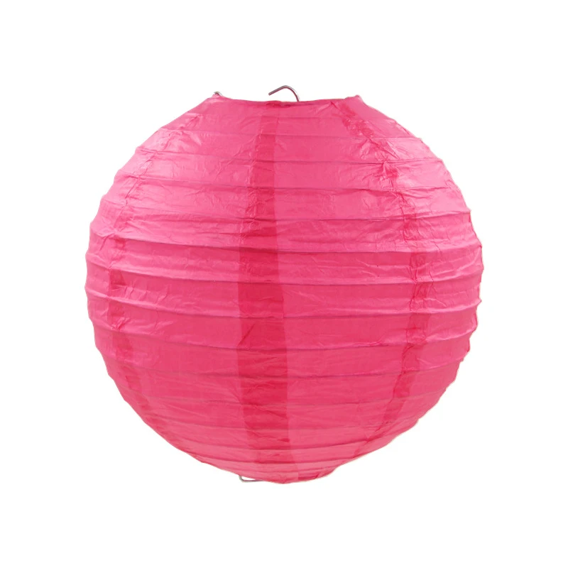 

18 Pcs Red Rose Beige Paper Lantern 8"-14" Assorted Sizes and Colors Big Round boule chinoise lampionnen lampion Wedding Decor