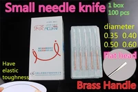 medical acupotomy disposable sterile acupuncture needle analgesia small knife blade ultrafine needle flat head beauty massager