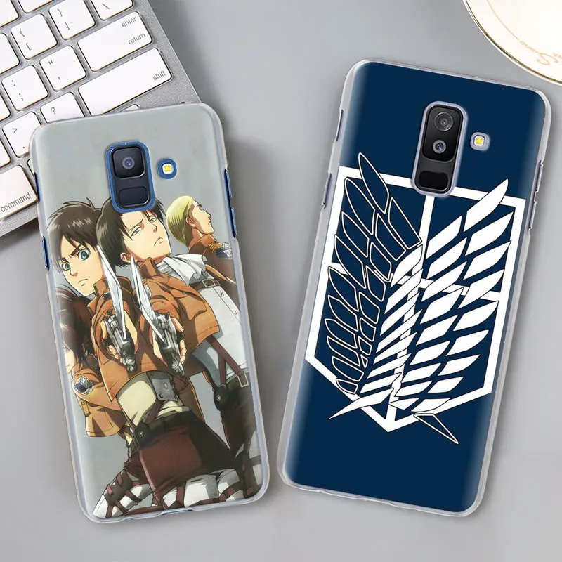 Обувь для косплея по аниме «атака на Титанов» чехол с рисунком из аниме для samsung Galaxy A30 A40 A50 A70 A6 A8 плюс A7 A9 M30 чехол для телефона Coque