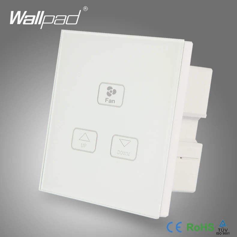 Ceilling 3 Gang Fan Switch переключатель из белого хрусталя Speed Dimmer регулятор изменение