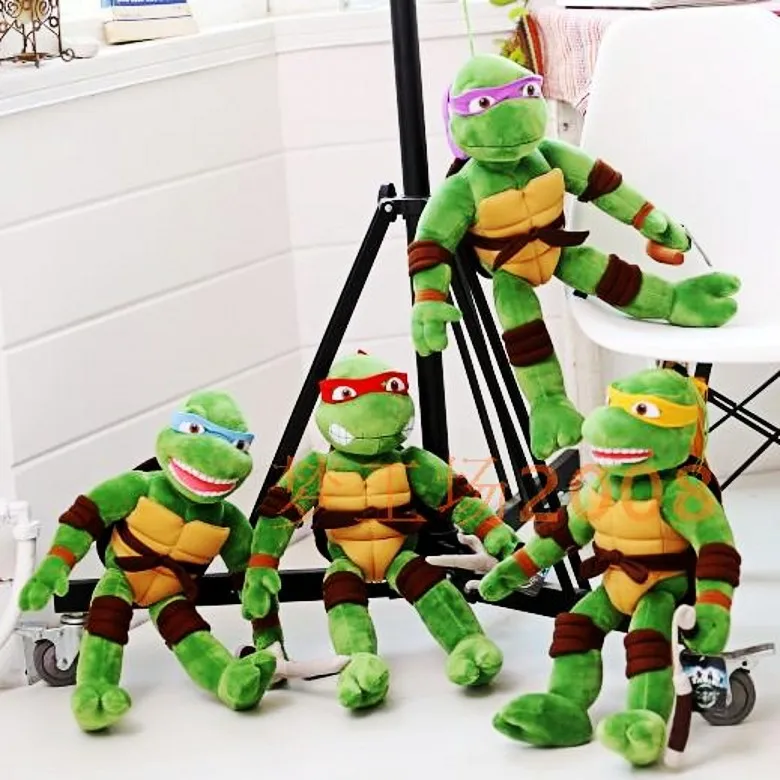 Милые плюшевые куклы аниме Kongfu Черепашки детские мягкие игрушки-животные