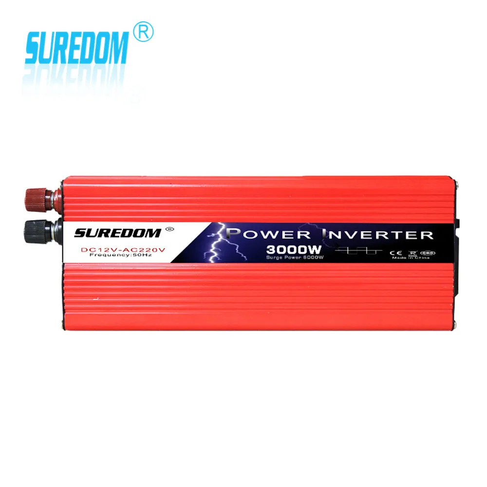 3000 W 12vdc к 220vdc автомобильный преобразователь питания с двойным usb-портом преобразователь солнечной энергии