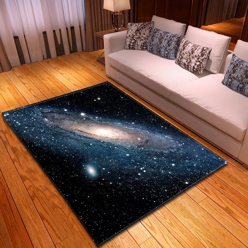 Galaxy Space Stars напечатаны 3D ковры для гостиной, спальни, коврики для гостиной, чайный коврик для стола, мягкий фланелевый декоративный ковер большого размера - Цвет: 20
