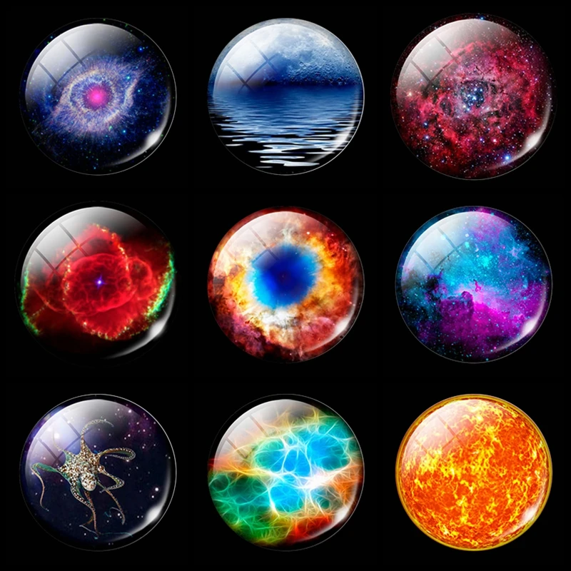 Романтическая декоративная магнитная наклейка на холодильник в виде туманности