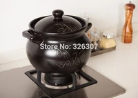 chinese 5l ceramic sand pot cookware stock porridge earthen pot saucepan marmite stew soup stew tureen casserole pan