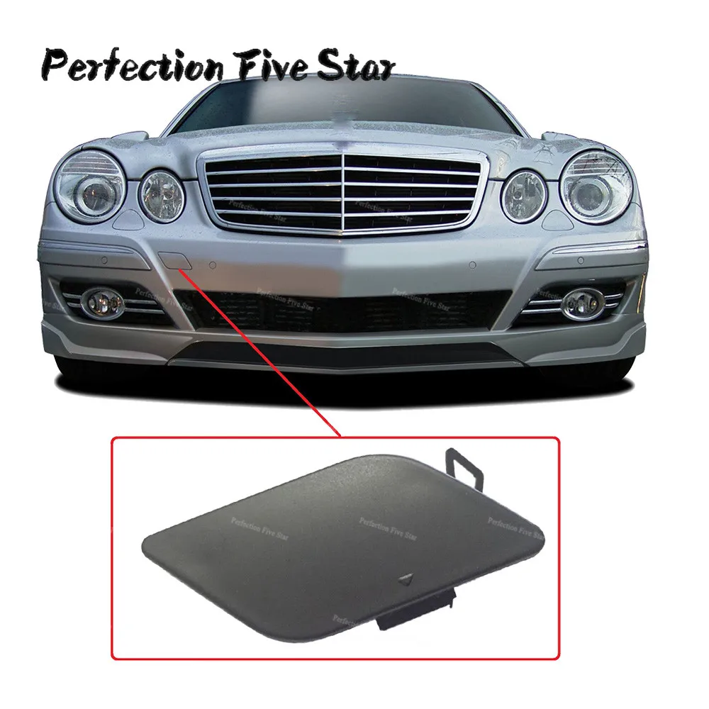 2118851022 для Mercedes Benz E Class W211 E200 E280 E350 E500 2006-2009 передний бампер Буксировочный Крюк Крышка Случайный цвет грунтованный