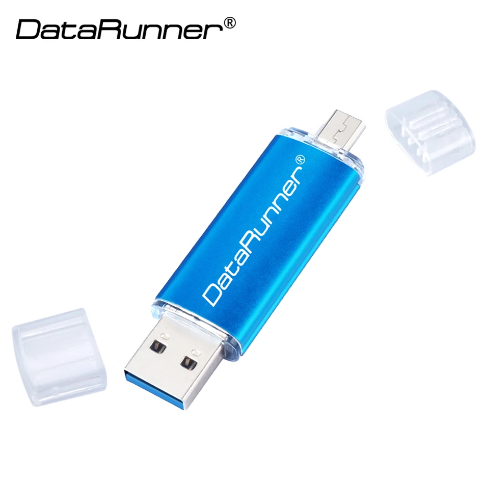 DataRunner OTG Usb флэш накопитель высокоскоростной для смартфона Stick 3 0 Флешка 32 Гб 64 128