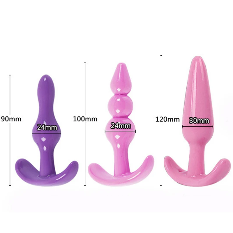 3 шт./комплект Силиконовые анальные секс игрушки|silicone anal sex toys|anal toysgay toys |