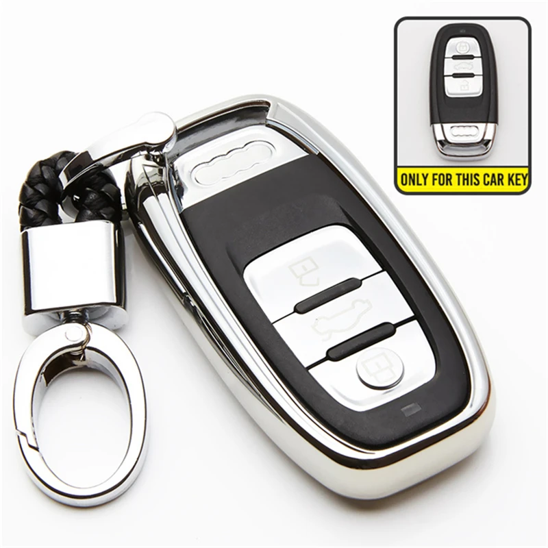 Удаленный умный ТПУ автомобильный защитный чехол для ключа Обложка Audi A1 A3 A4 A5 A6 A7