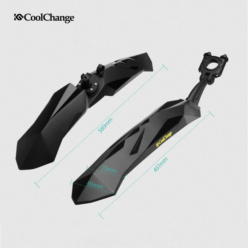 CoolChange запчасти для велосипеда пластиковые легкие велосипедные Крылья MTB горный