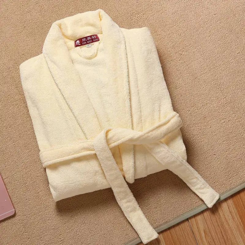 damskiego szlafroka zimowa męska 100% bawełna ręcznik frotte szlafrok kimono szata salon nosić szaty spa garnitury wypoczynkowe pijamas robe