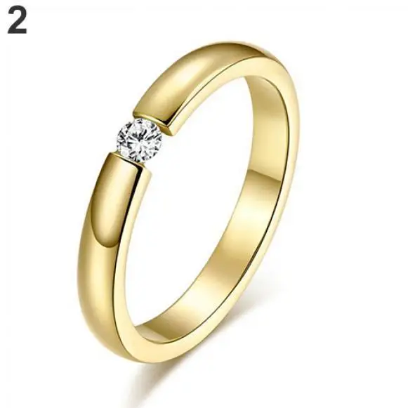 IMucci женские модные кольца из титана и стали стразы инкрустированные обручальные