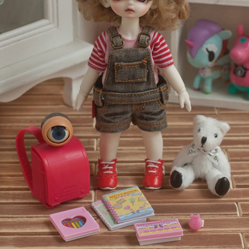 Школьная сумка для куклы 1 комплект аксессуары Blyth Барби 1/8 BJD кукольный домик