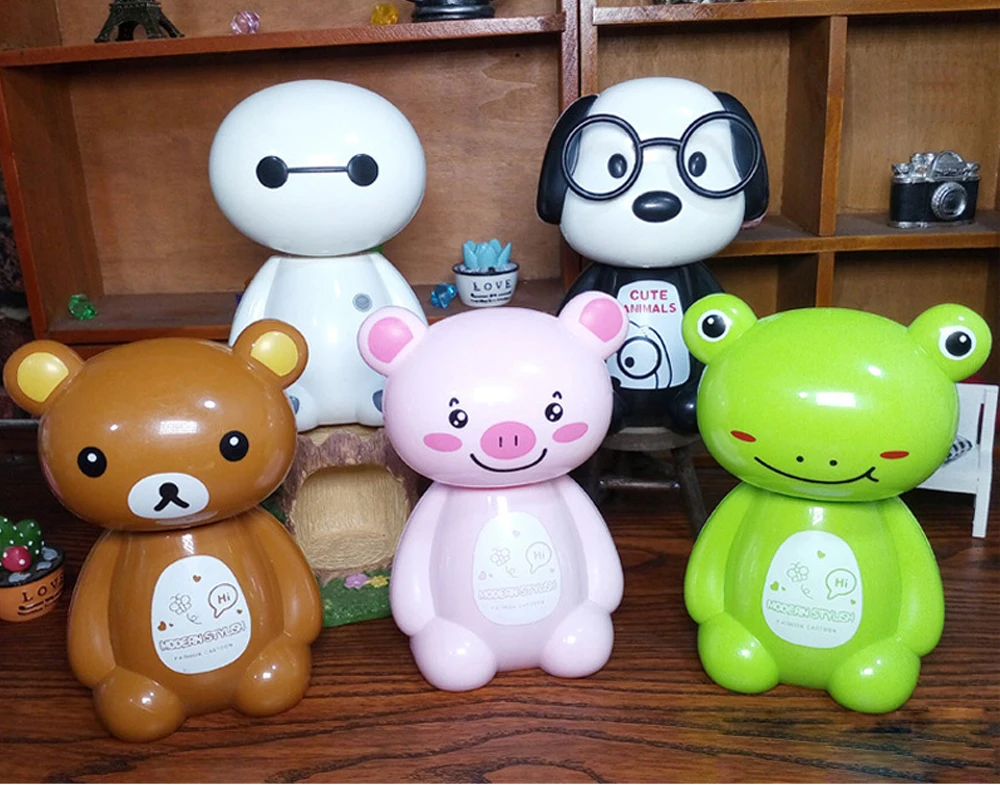 DeFong Cartoon Beastie LED Desk Lamp Two-level Dimmerable USB Rechargeable Foldable Plastic Toy Reading Study Table Night Lights Лампы и