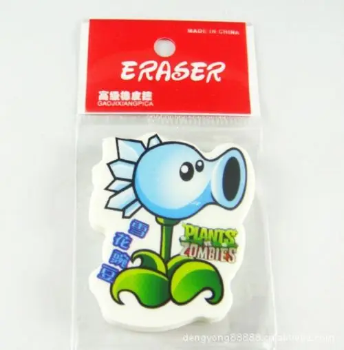 Plants vs Zombies Pencil Eraser For Kid Cute Cartoon Rubber Educational School Student Promotional Gift Stationary|pencil graphite|pencil