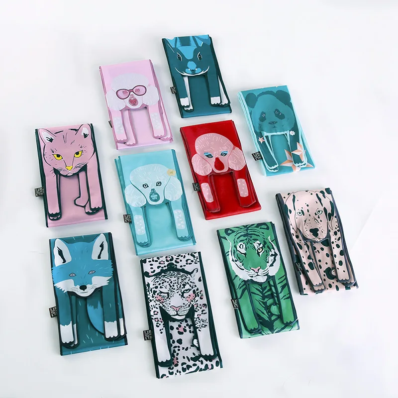 Новые животные Щенок высокий шелковый шарф завязанные сумки ленты шейный платок