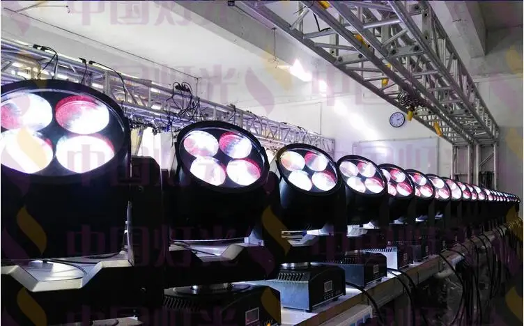 8 шт./мини Супер 4X10W луч света + Полетный чехол dmx512 светодиодный прожектор rgbw
