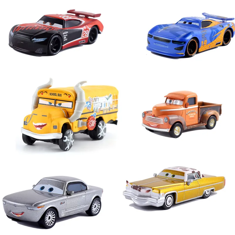 Автомобили disney Pixar Cars 2 3 Молния Маккуин Мак дядя грузовик мисс оладьи 1:55 литья под давлением металлическая машина модель детская игрушка, подарок