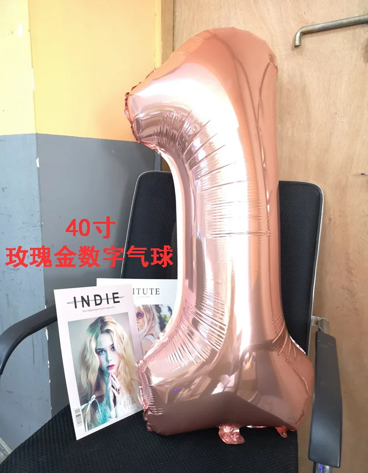 40 Inch Number Balloons Birthday Party Decorations Kids Big Aluminium Film Balloons Birthday Party Decorations Adult