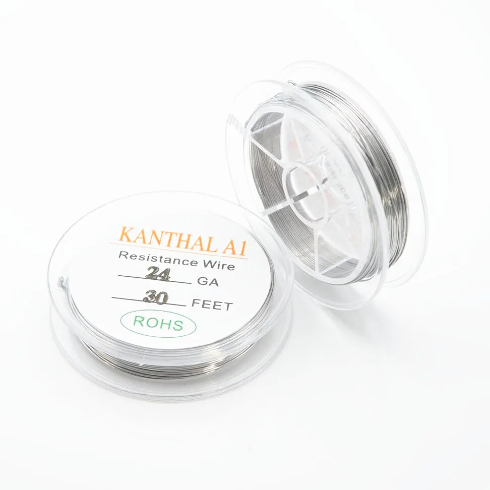 Оригинал 10 м/рулон Kanthal A1 Провода Сопротивление 20/22/24/26/28 AWG датчик Нагрева RTA DIY