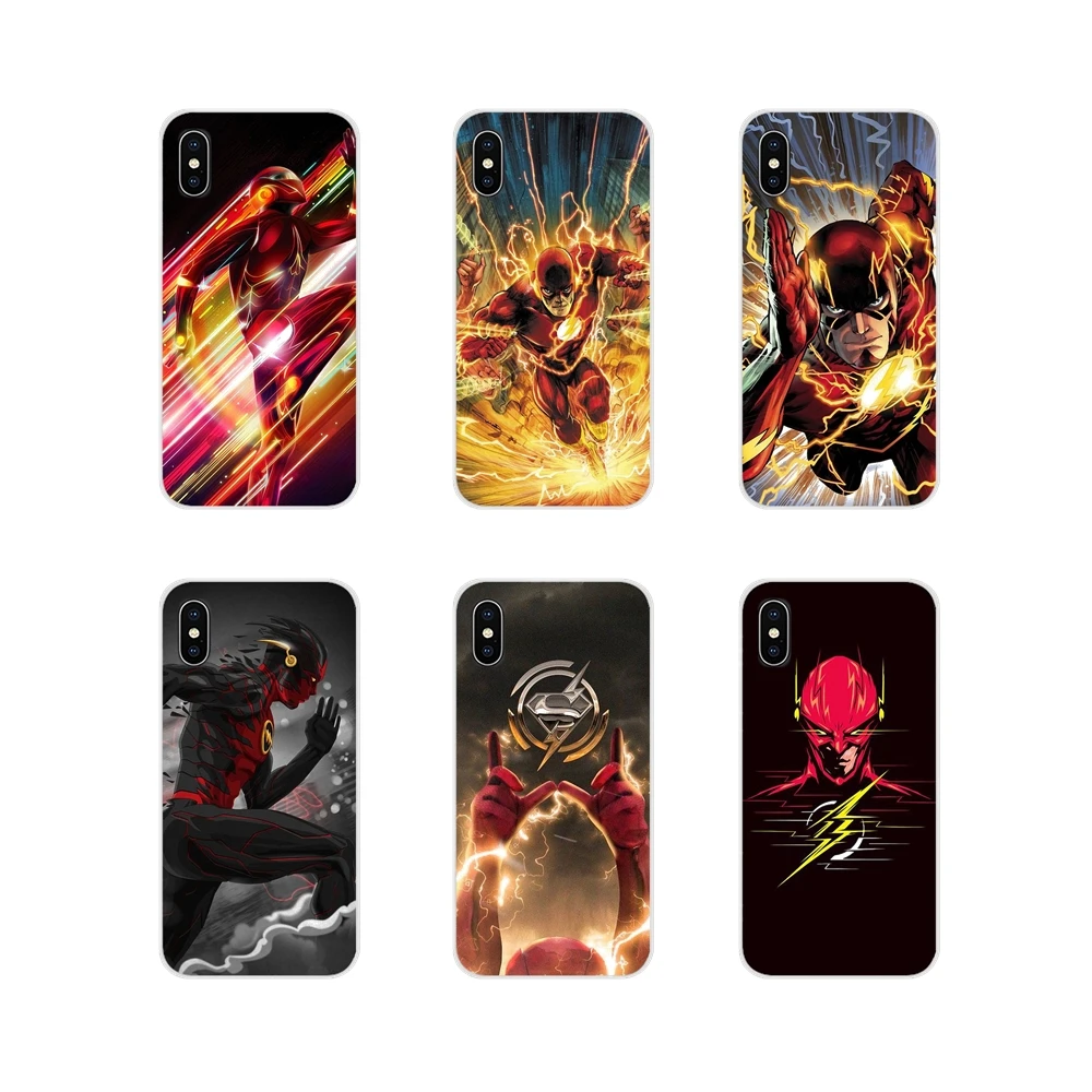 Для Samsung Galaxy S3 S4 S5 Mini S6 S7 Edge S8 S9 S10 Lite Plus Note 4 5 8 9 Вспышка DC Comics аксессуары чехлы для
