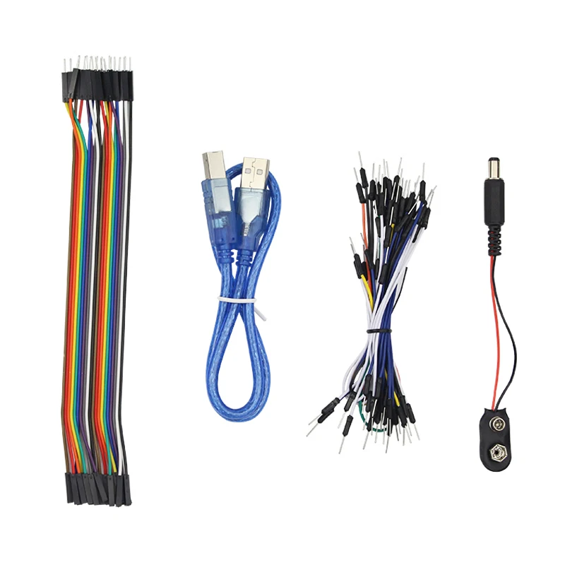 DIY стартовый набор шаговый двигатель + LCD 1602 SG90 Перемычка Макет модуль датчиков