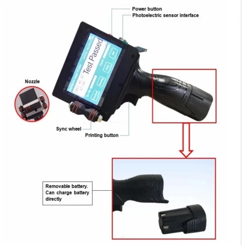 PM 600B маленькие портативные и ручные струйные принтеры|printer inkjet|printer portable smallprinter |
