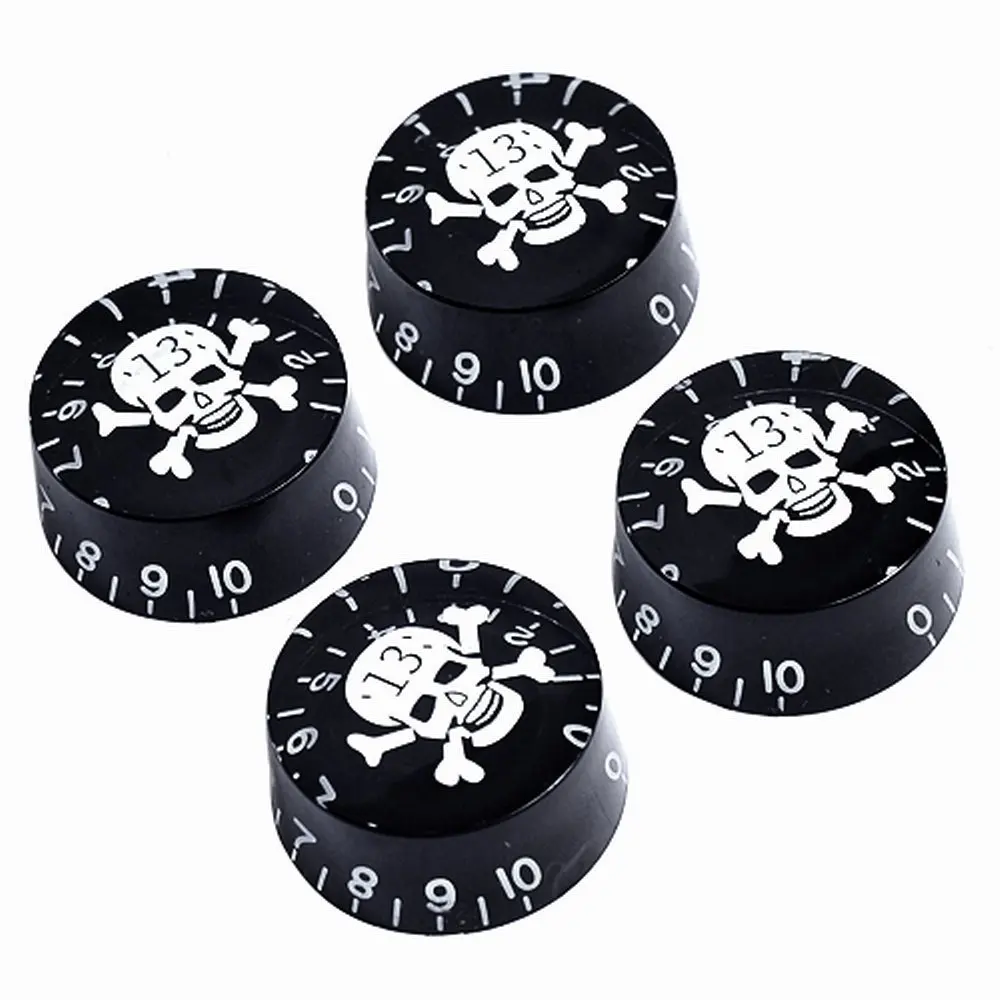 4 шт. ручки контроля скорости с черепом логотип тон кнопки громкости для LP SG