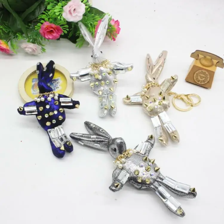 25 шт. Kawaii Mini Rabbit 15 см мягкая игрушка милый кролик животное маленький кулон для