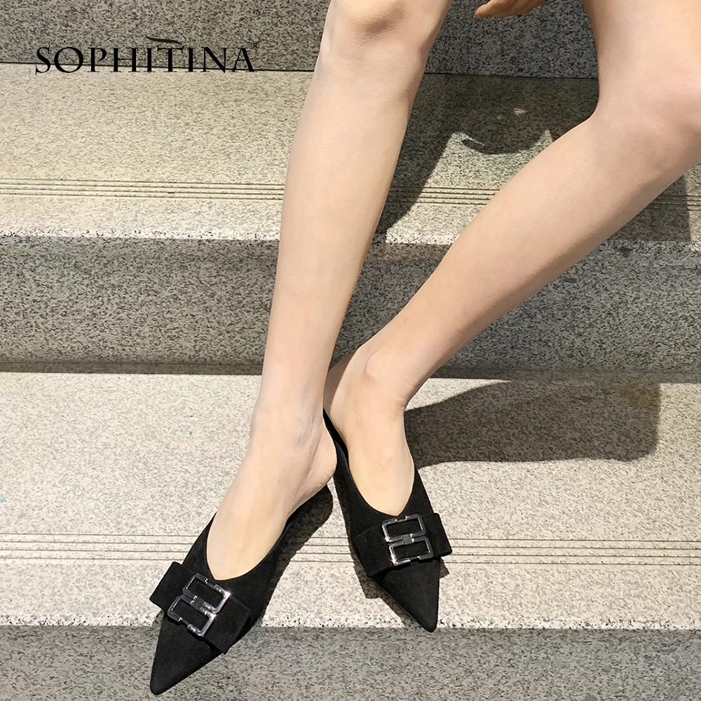 SOPHITINA/Специальные женские туфли лодочки Модные детские замшевые высокого