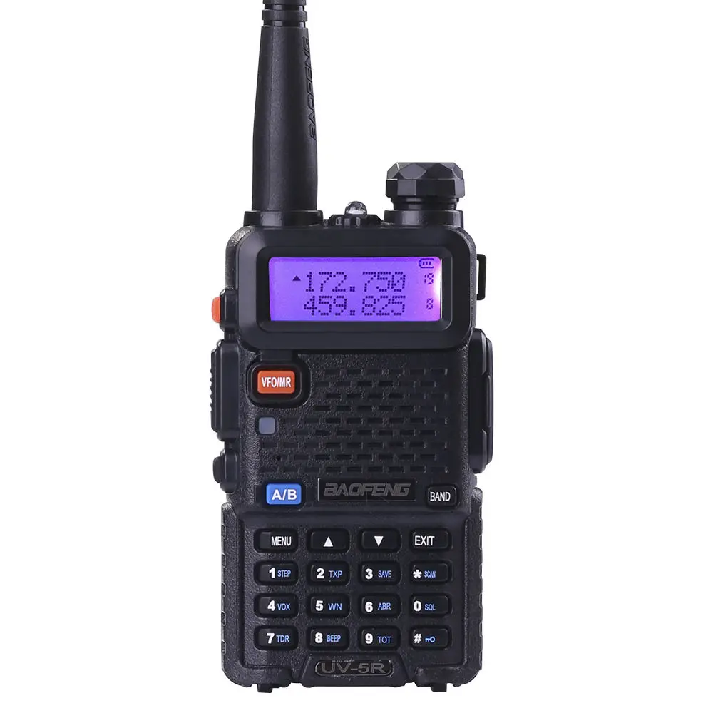 Portable Radio Set BaoFeng UV-5R 5W Dual Band VHF/UHF Handheld Two Way Radio CB Walkie Talkie Ham Radio Communicator Transceiver