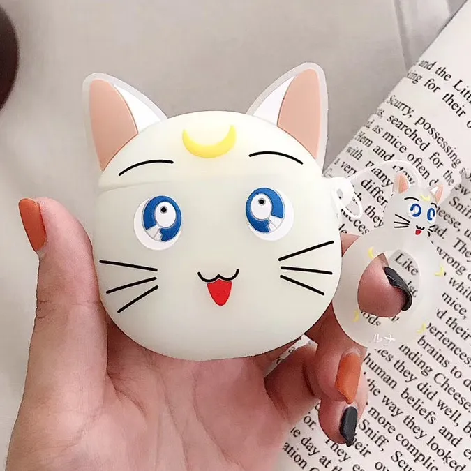 Мультяшный милый тигр 3D наушники защитный чехол для airpods 1 2 Чехол для Apple беспроводной Bluetooth наушники защитная крышка