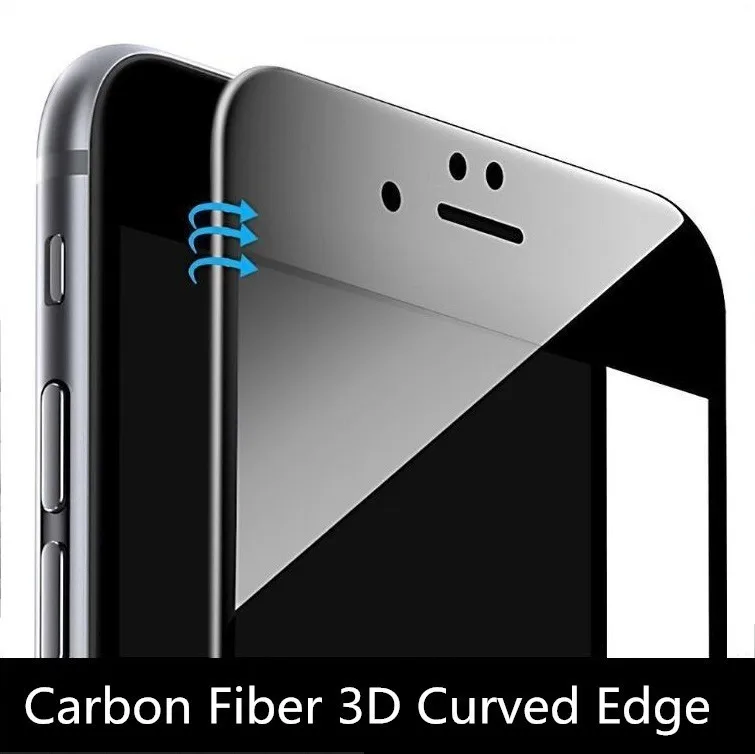Полный охват защиты 3D экран для Apple 7 HD premium Carbon Закаленное стекло Фильм iphone7 фильм