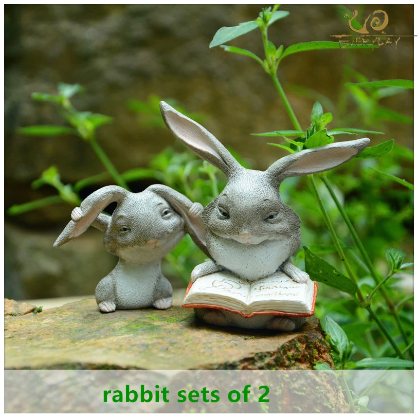 

Чудесная Пасхальная Весенняя Фигурка кролика, имитация животного, декоративное настольное украшение для дома, День святого Валентина