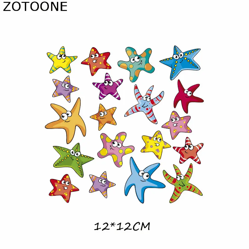 Переводная наклейка ZOTOONE с большими глазами животными Аппликации для одежды