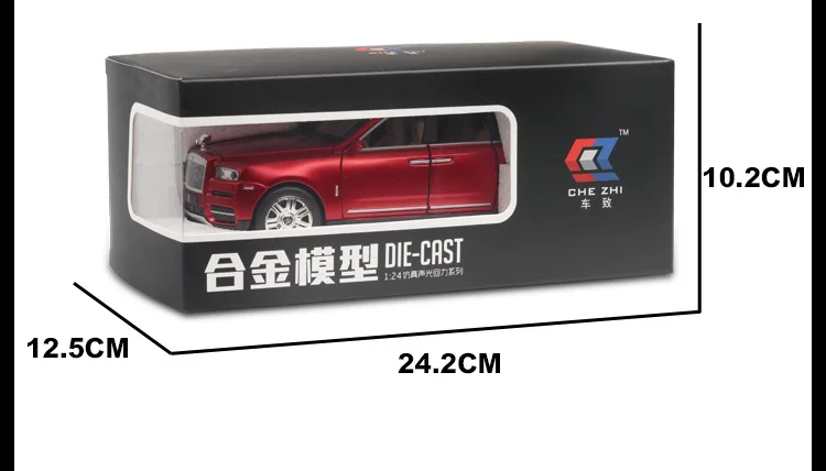 1:24 игрушечный автомобиль превосходного качества Rolls Royce Cullinan металлический из